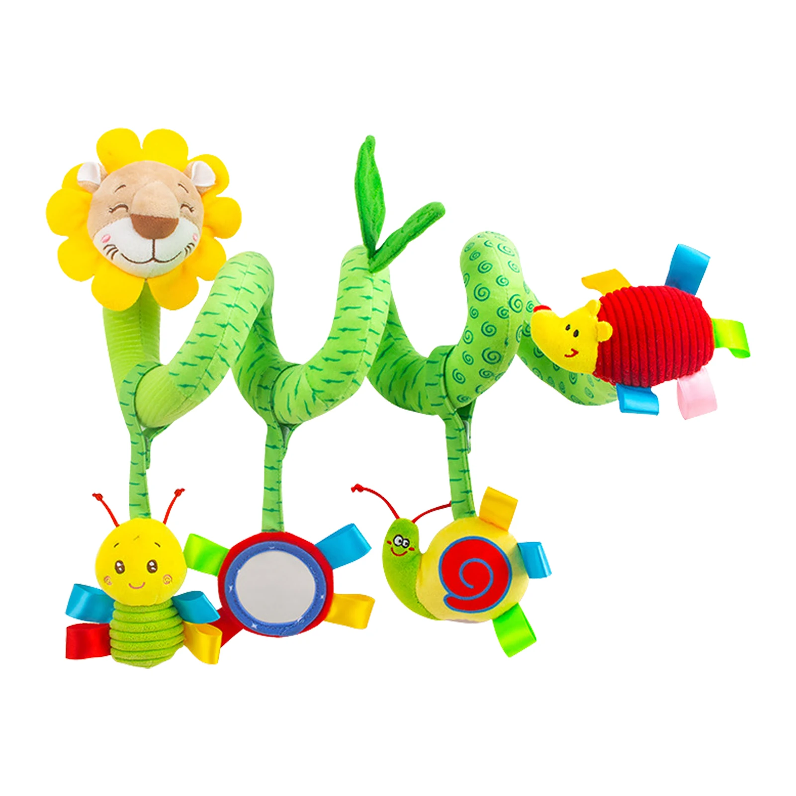 

Spiral Activity Toy For Baby Bed Baby Pram Crib Cute Lion Design Activity Spiral Plush Toys Parent And Baby's Travel Companion