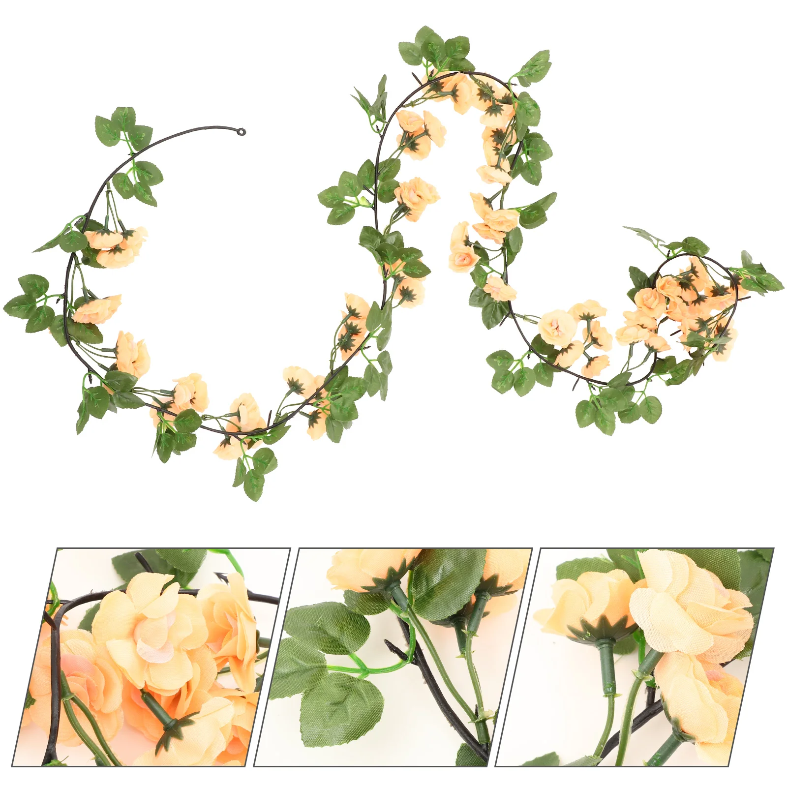 

Artificial Rose Vine Decor Garland Simulation Flower Delicate Arch Silk Cloth Ornament Decorative Home