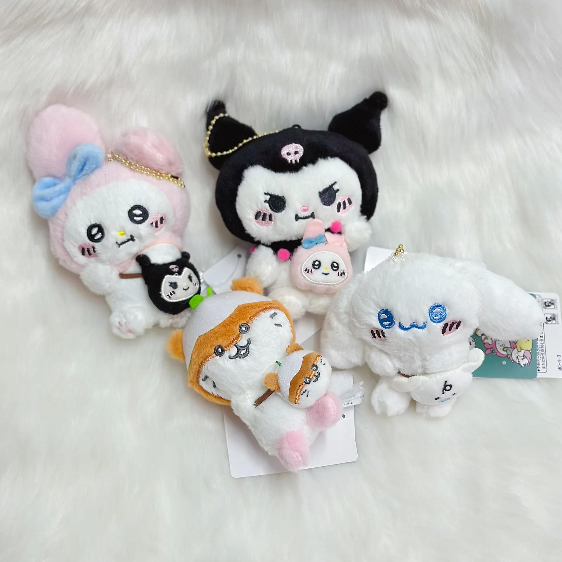 

Corokuririn Cinnamoroll Kuromi Melody Sanrio, милая фотография, пушистая мягкая искусственная кожа