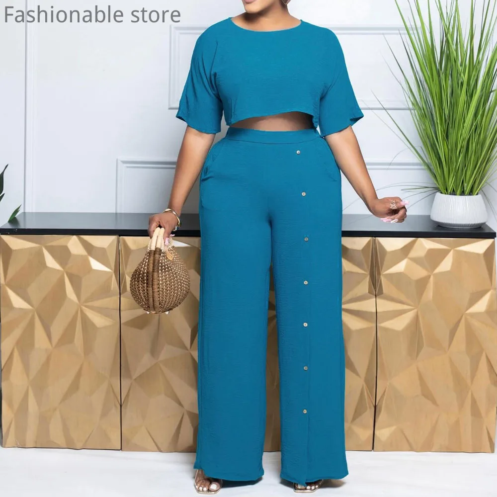 Женский Повседневный однотонный топ с круглым вырезом и рукавами летучая мышь