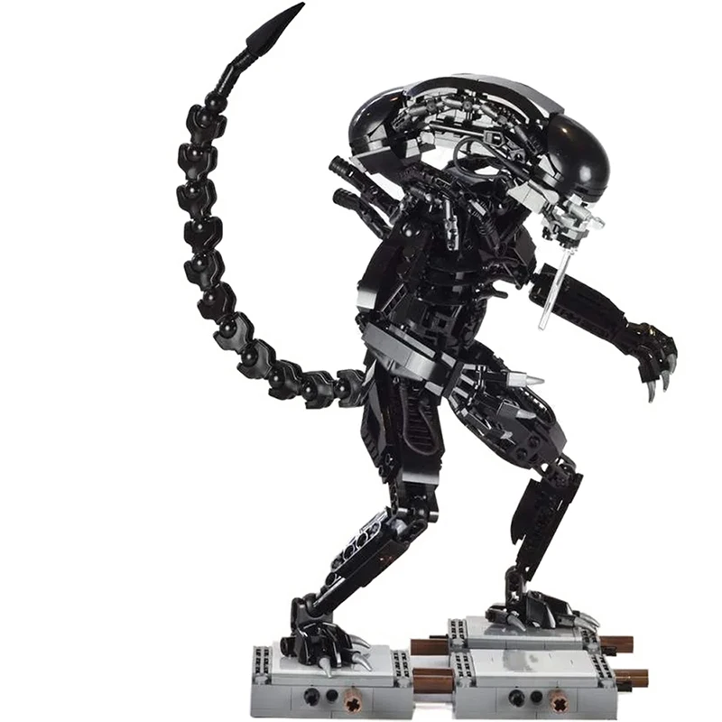 Moc странные животные инопланетянины против хищников Робот строительные блоки