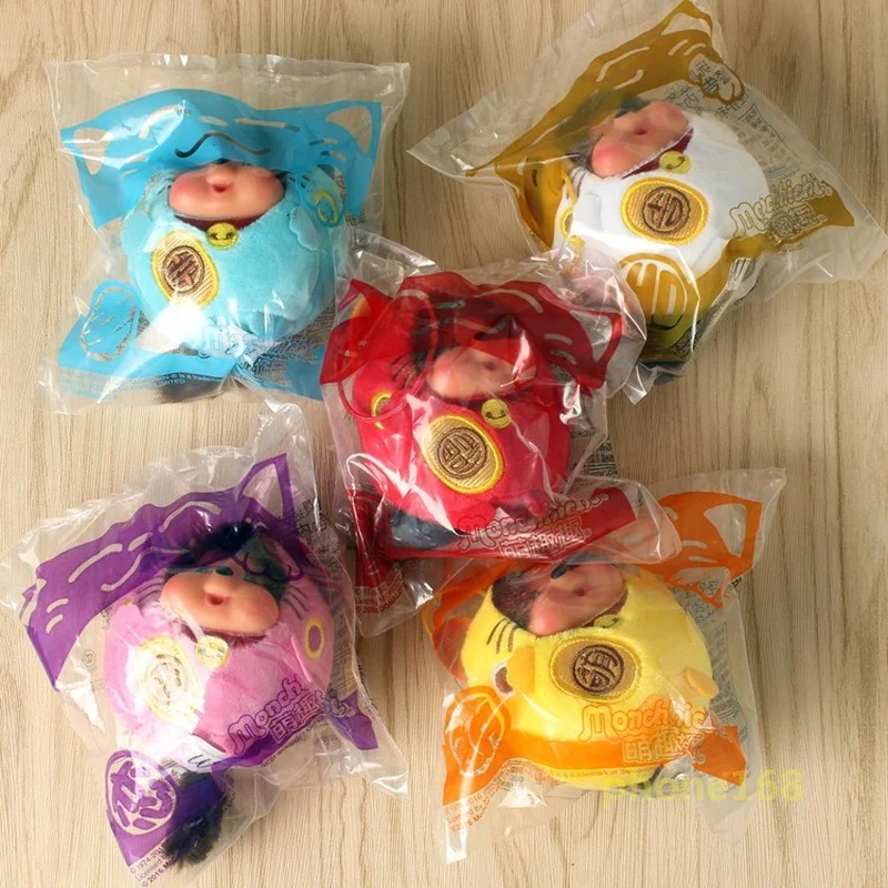 

Original McDonaldas Figure Chic-a-boo KiKi Monchhichai 6 Dolls Ornament Accessories Collect Toy Pretend Play Children Gift
