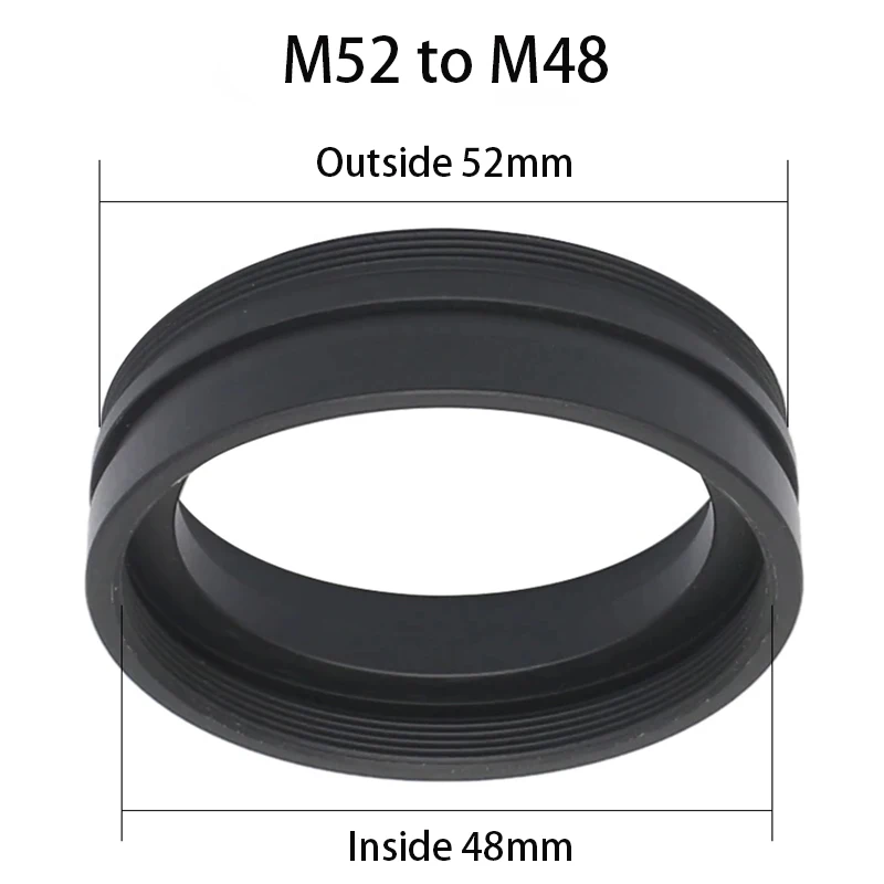 

M48–M42, M52–M48, M48–M48 X 0,75 Резьба Объектив Металлический зум Стереомикроскоп Винт Переходное кольцо Световое кассетное кольцо
