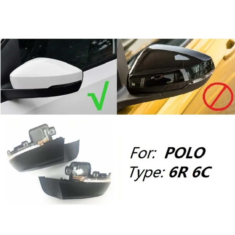 Для VW Volkswagen Polo MK5 V 6R 6C Facelift 2014 2015 2016 2017 2018 2019 динамический светодиодный мигающий