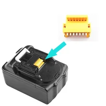 Terminal de conector de placa de protección de carga BL1850 BL1830 PCB BMS para Makita, convertidor de adaptador de batería de iones de litio de 18V, 1/2 piezas