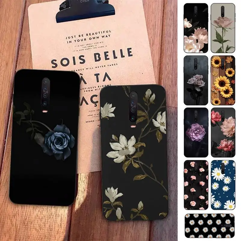 

Cute Flower Heart Painted Phone Case for Redmi 5 6 7 8 9 A 5plus K20 4X S2 GO 6 K30 pro