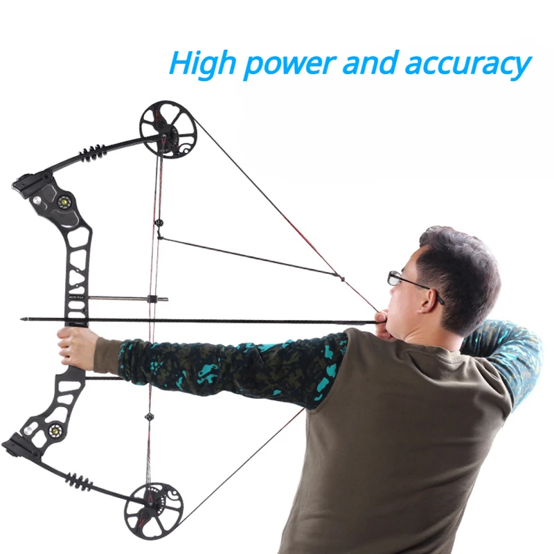 

Composite Bow Set 35-70lbs Adjustable Composite Pulley Bow Lightweight Magnesium Alloy Shooting Hunting Training Bow