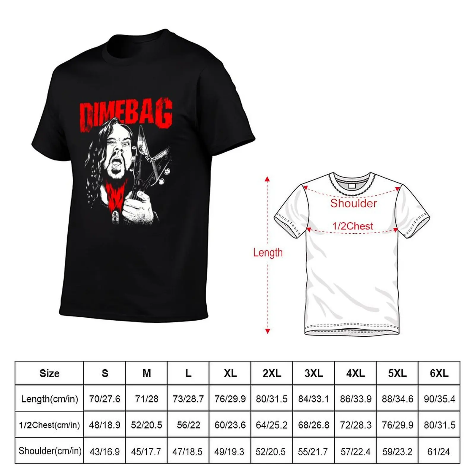 Фото Футболка Dimebag Darrell, функциональная повседневная футболка с коротким рукавом №2