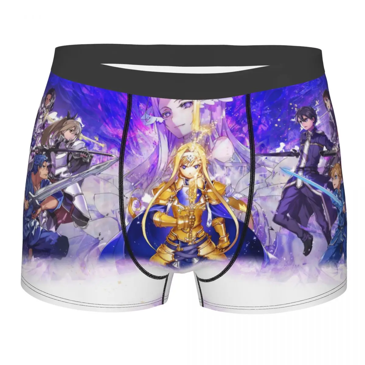 Alicization Sword Art Online SAO Kirigaya Kazuto Yuuki Asuna Underpants Homme Panties Shorts Boxer Briefs Men's Underwear Sexy