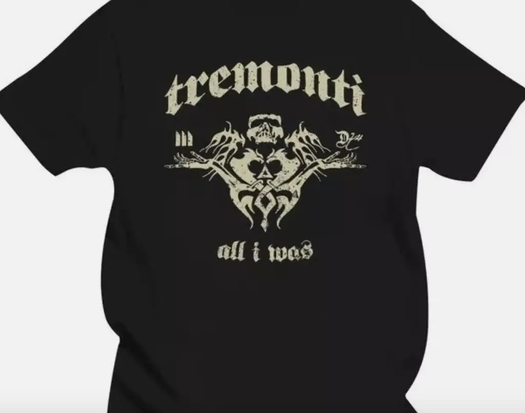 Хлопковая черная рубашка унисекс всех размеров Vtg Tremonti
