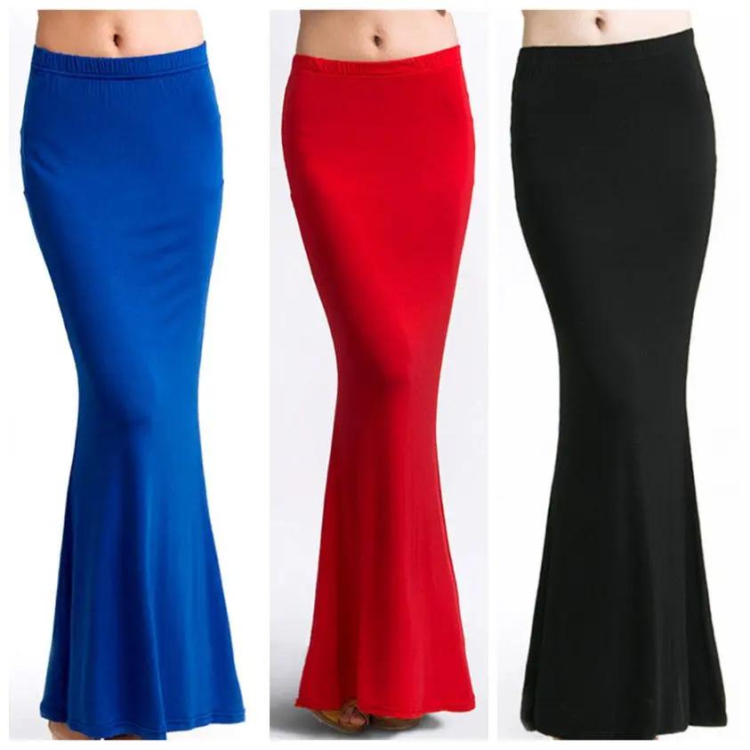 European and American Women's Fashion Bag Hip Fishtail Big Swing Skirt