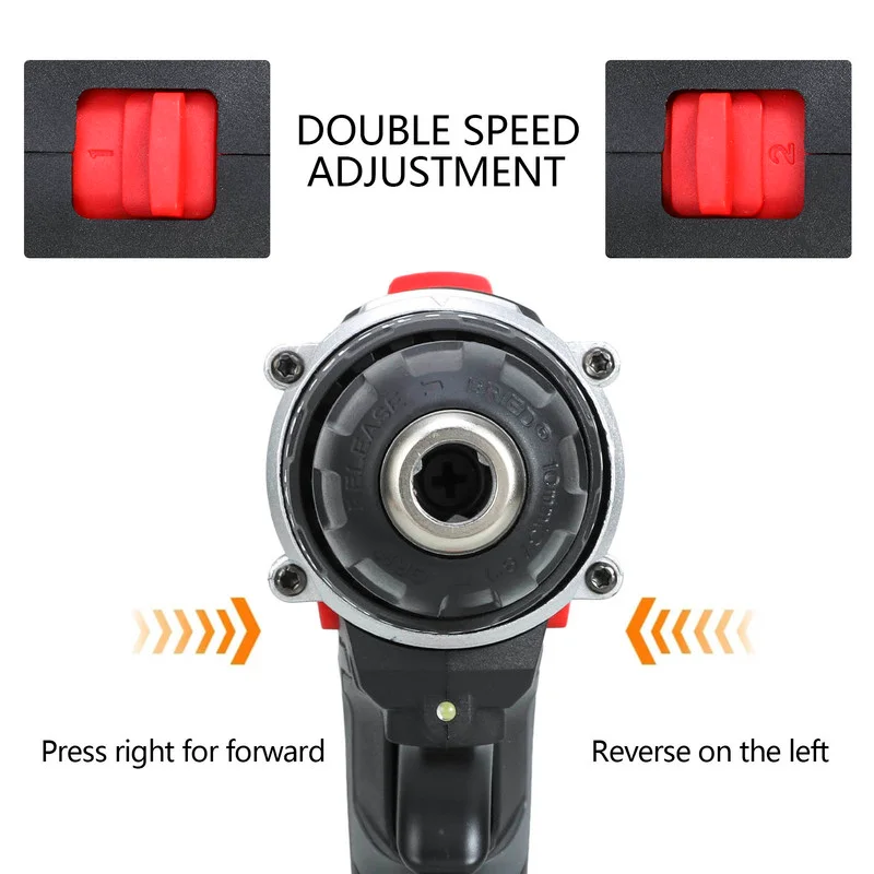 Ударная дрель беспроводной шуруповерт с литиевым аккумулятором 48 В | Инструменты