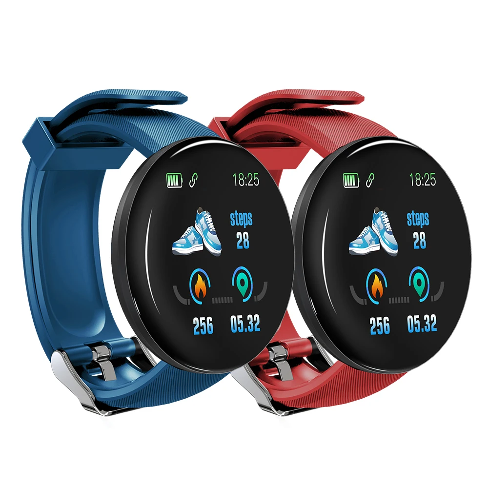 

Fitness Tracker Smart Bracelet 1.44 Inch Round Smartwatch Blood Pressure Heart Rate Monitor Fashion Electron Clock Waterproof