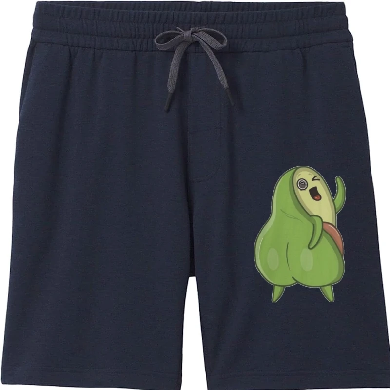 

Sexy Avocado Food Vintage Short Sleeves Graphic Awesome Clothes for Mens Plus Size Leisure Shorts