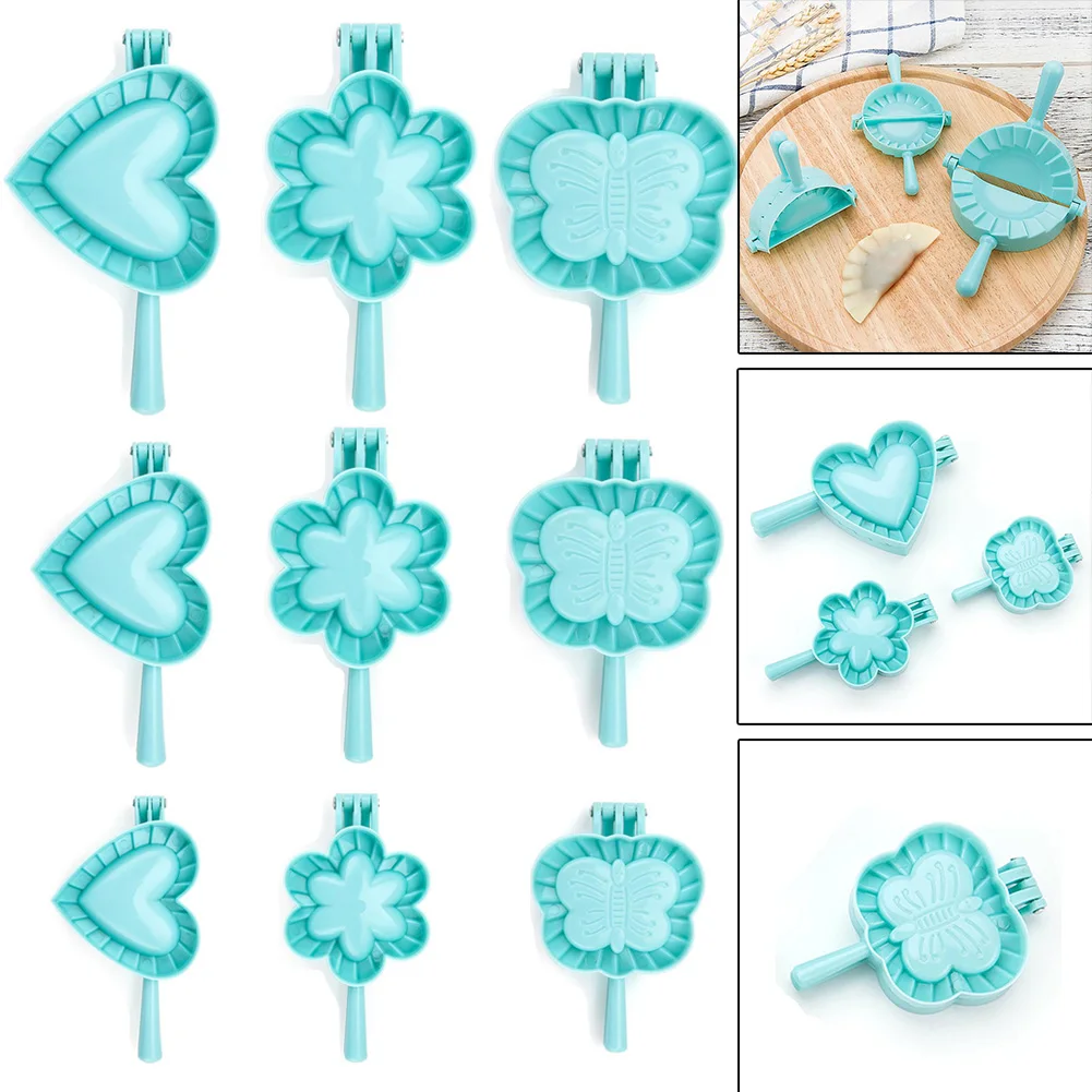 

3 Size Kitchen Dumpling Molds Plastic Dough Press Dumpling Pie Ravioli Mould Cooking Pastry Chinese Food Jiaozi Maker