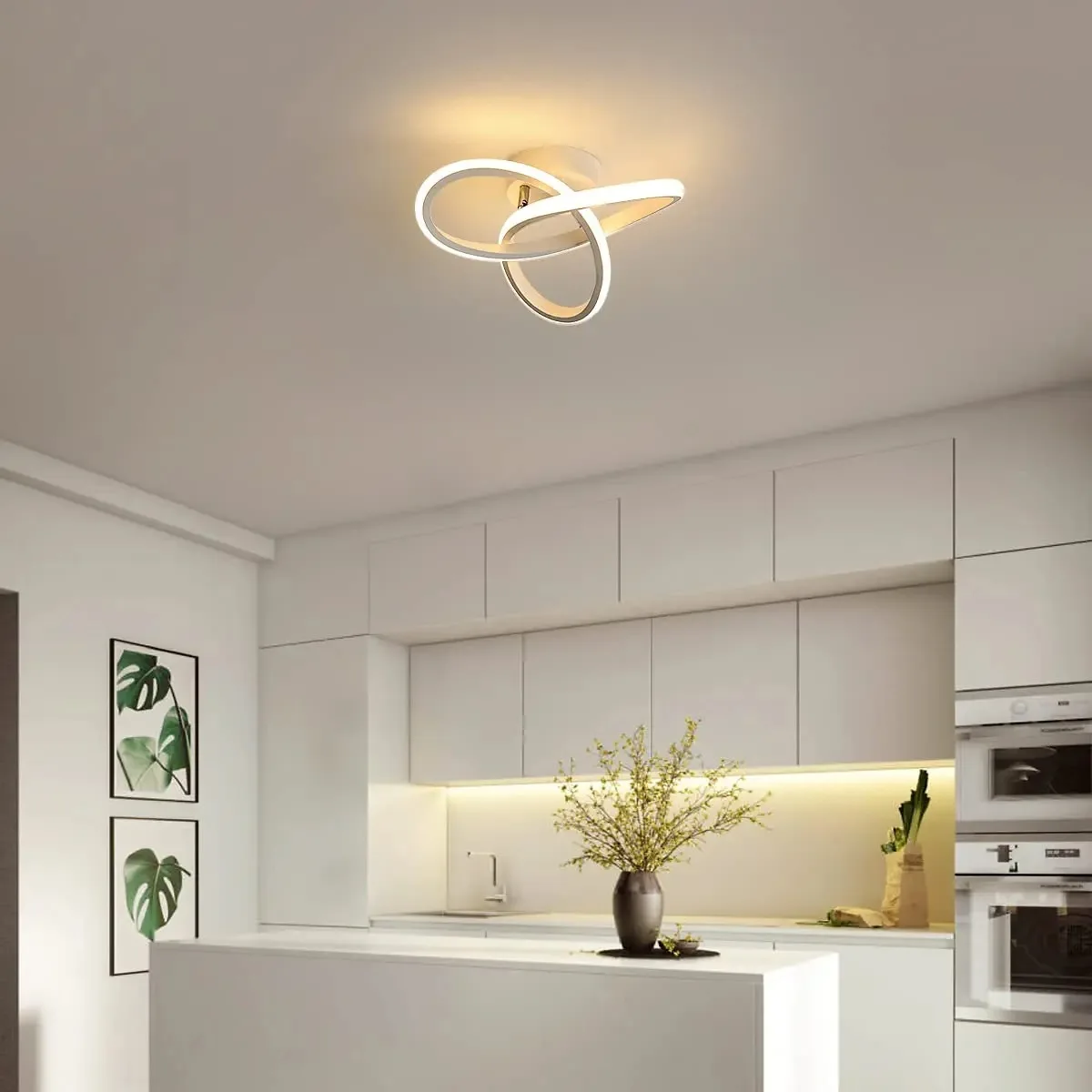 Современная Бытовая лампа IRALAN простой потолочный светильник в трех цветах для