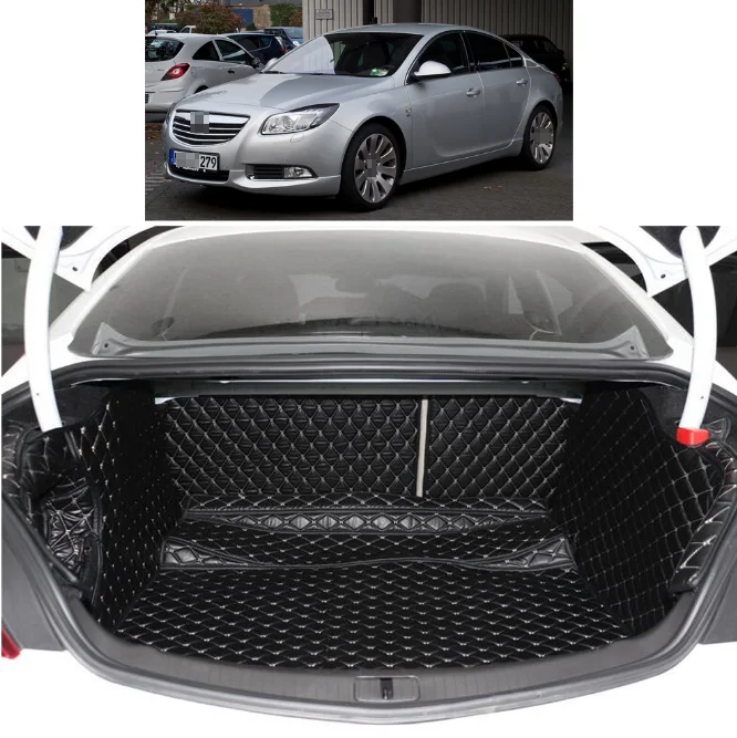 

3D trunk mats fiber leather car trunk mat for buick regal 2011 2012 2013 2014 2015 2016 2017 opel insignia