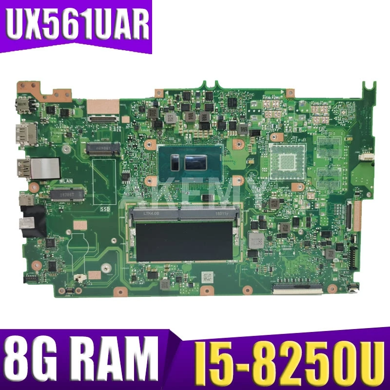 

Akemy UX561UAR Motherboard For ASUS ZenBook Flip UX561UA Laotop Mainboard I5-8250U 8G RAM Tested free shipping