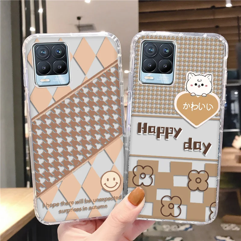 

Cartoon Silicone Case For OPPO Realme 8 Pro 8i 9i GT Neo C21Y C25Y C11 C17 C15 C21 7 6 5 A94 A53 A9 A15S Transparent Soft Funda