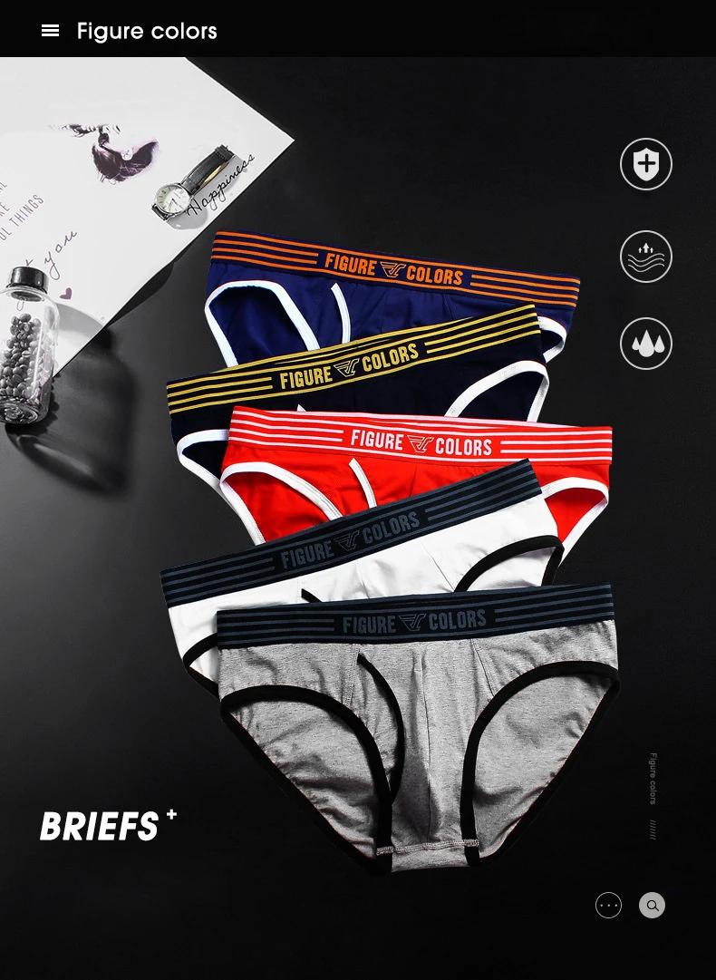 

2023 5Pcs Mens Cotton Briefs Sexy Man's Underwear Brief New Men's Gay Panties Lingerie Funny Men Soft Underpants Free Shipping