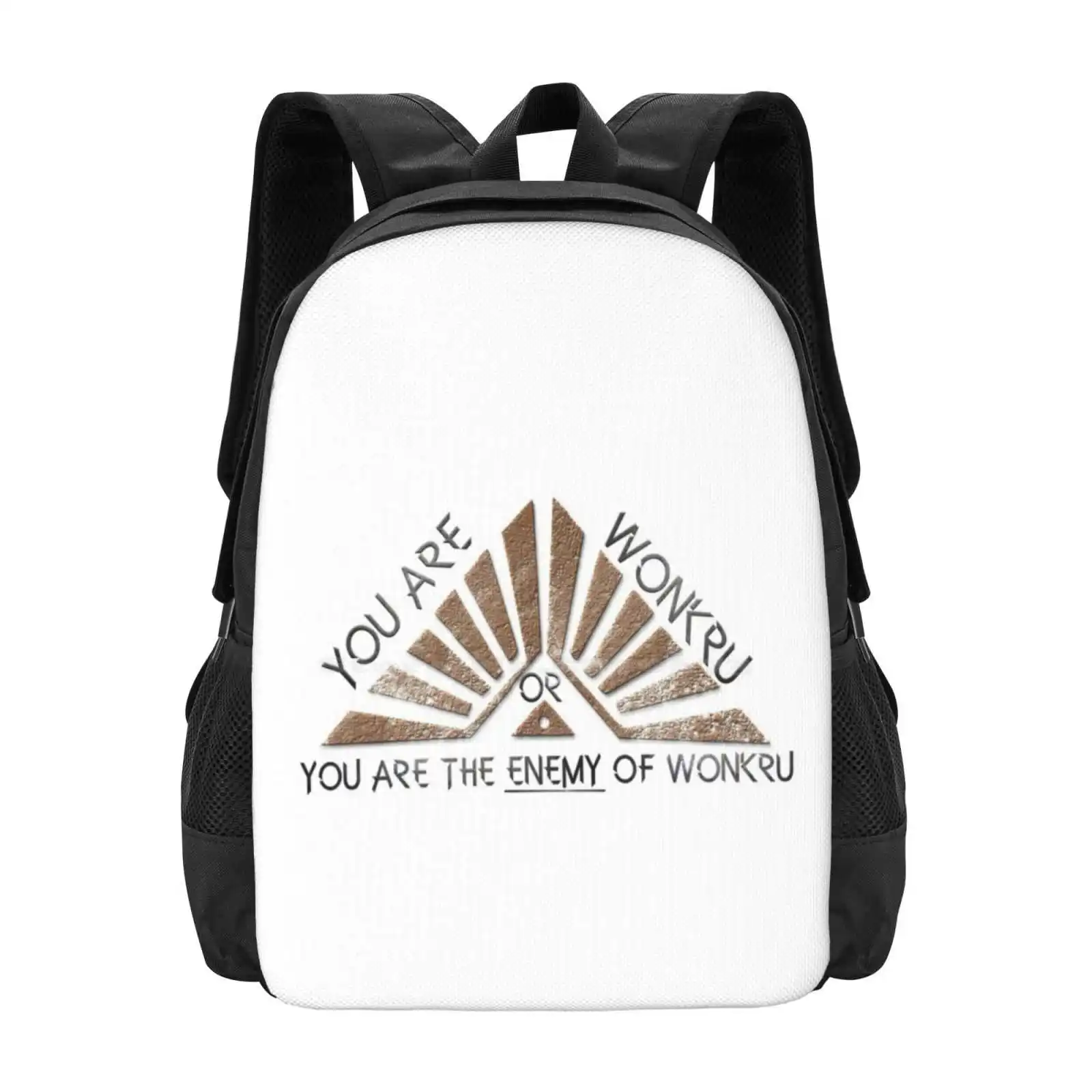 

Wonkru Or The Enemy Of Wonkru 3D Print Design Backpack Student Bag Octavia Blake Wonkru Lettering The 100 Season 5 Fanart