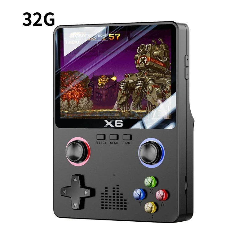 Фото Игровая консоль X6, портативный эмулятор, многофункциональный ретро-прибор с двумя джойстиками, PSP, высококачественный цветной экран, аркадный игровой автомат. №5