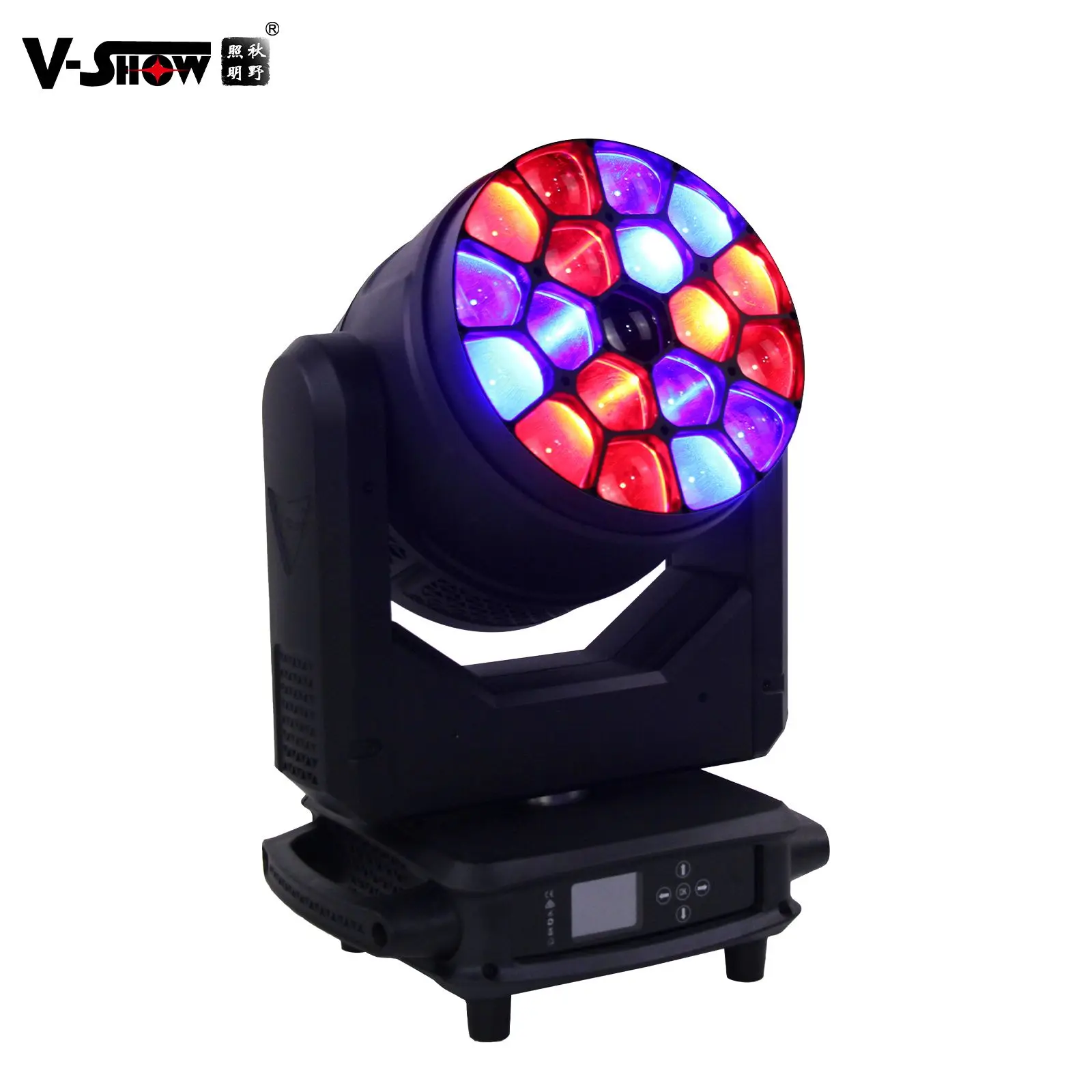 VSHOW R1940L Big Bee 19 шт. 40 Вт Wash RGB движущаяся головка высокой мощности светодиодная