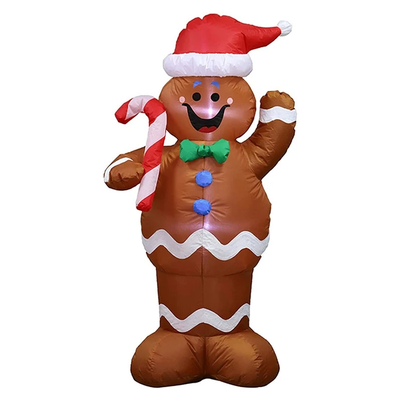 

5FT Christmas Inflatable Decorations With LED Lights Party Decoration For Indoor Yard Garden Lawn Square EU Plug