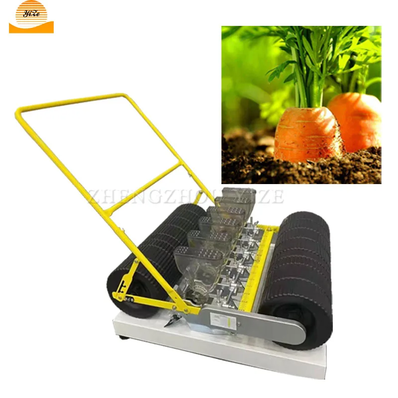 

3 row manual hand vegetable radish seedling planter onion precision carrot seeder machine for small seeds
