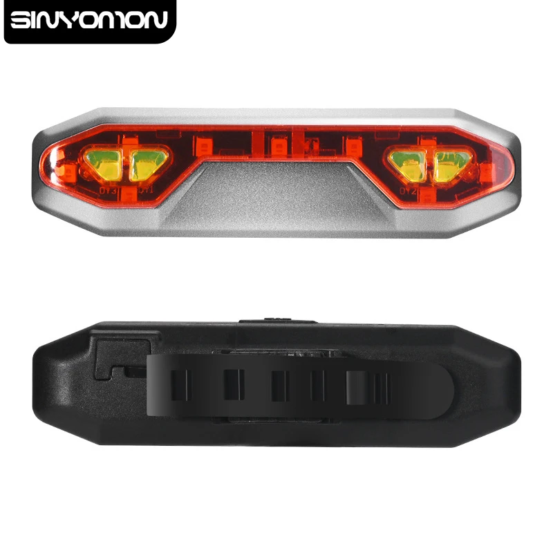 

Bicycle Warn Light Brakes Front and Rear Tail Lights USB Rechargeable Drive Safety Night Ride Super Bright Warn Light Flashlight