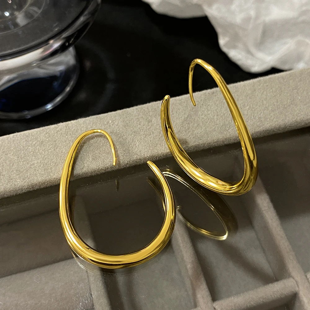 Freetry популярные серьги-кольца в форме капли воды для женщин привлекательные