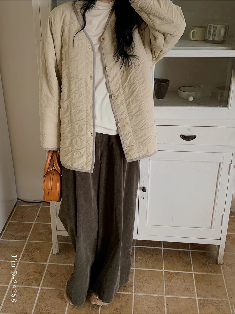 Du Xiaozhai свободное приталенное пальто из берберского флиса с хлопковой подкладкой