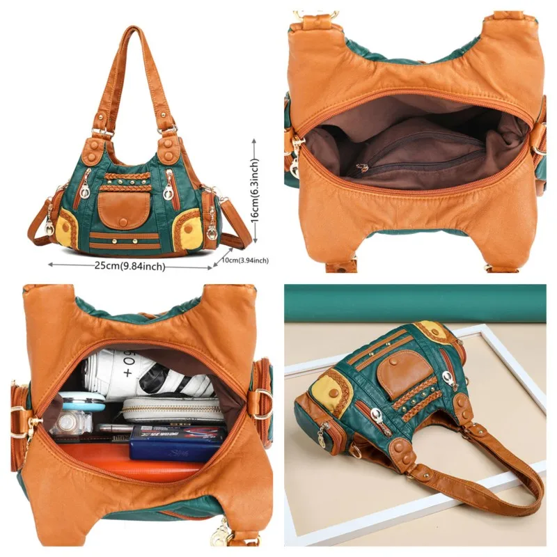 Luxury Designer Bags Women Leather Crossbody Bags For Women Sac Tendance Handbags Shoulder Bags Messenger Female Purse Bolsos