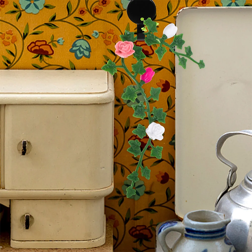 5 шт. дом цветок виноградная лоза небольшое украшение стол искусственное мини