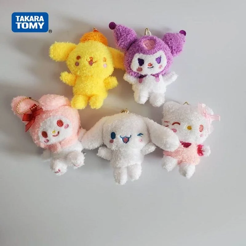 

Takara Tomy Japanese Cute Pom Pom Purin Melody Cinnamoroll Babycinnamoroll Clow M Plush Doll Toy Bag Bead Necklace Pendant