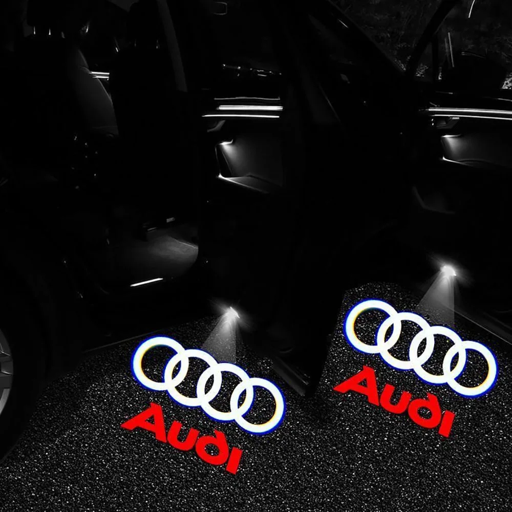 2 шт. светодиодные лампы для дверей автомобиля Audi Sline S3 S5 TT A4 B7 B8 B9 A3 8P 8V 8L A5 A6 C6 C5 C7 A1 Q3