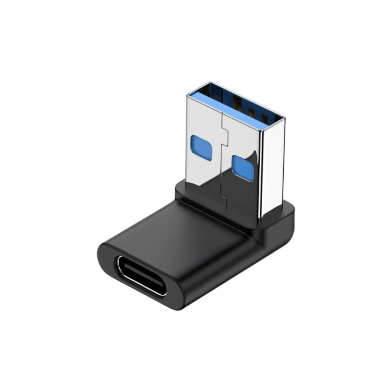 

10Gbps USB 3.0 to Type C Adapter USB 3.0 Male to Type C Female Data Converter for Computer 90 Degree Right Angled