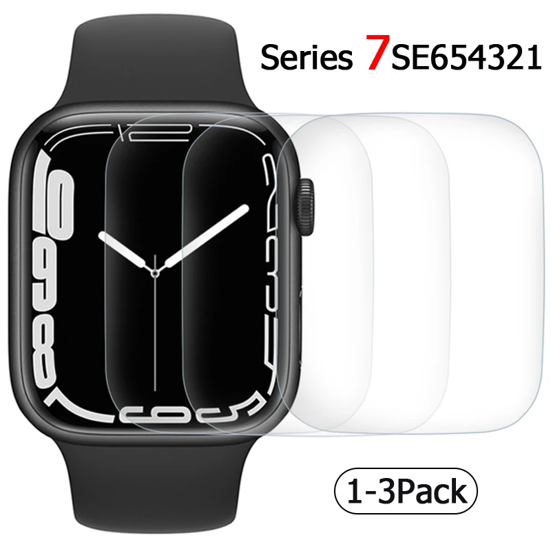

Мягкая Гидрогелевая Защитная пленка для iWatch серии 7 41 мм 45 мм 6/5/4/SE 40 мм 44 мм, Защита экрана для Apple Watch 3 2 1 38 мм 42 мм