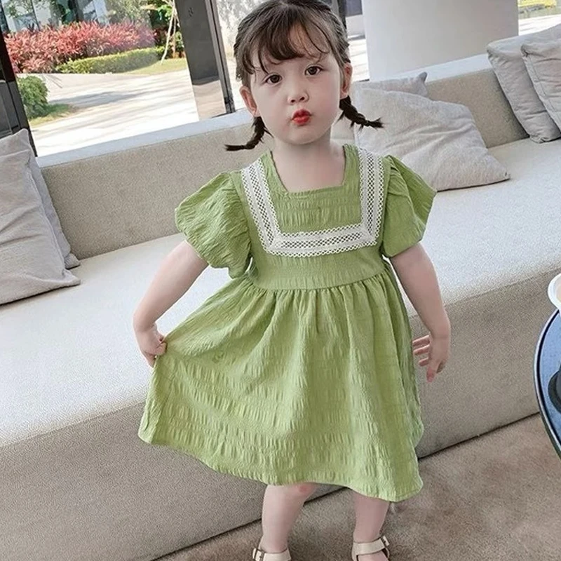 

Elegant Dress For Girl New Summer Fashion Princess Dress Baby Birthday Party Evening Gown Children's Clothes Casual Kids Dresses