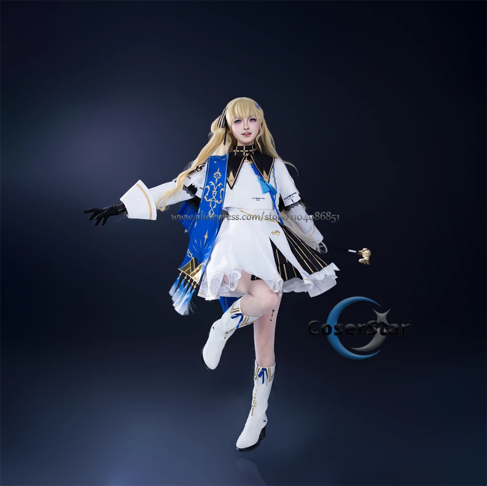 Игра Wuthering Waves Фиби Косплей Костюм Платье Карнавал Комикс Анимация Вечерние Парик