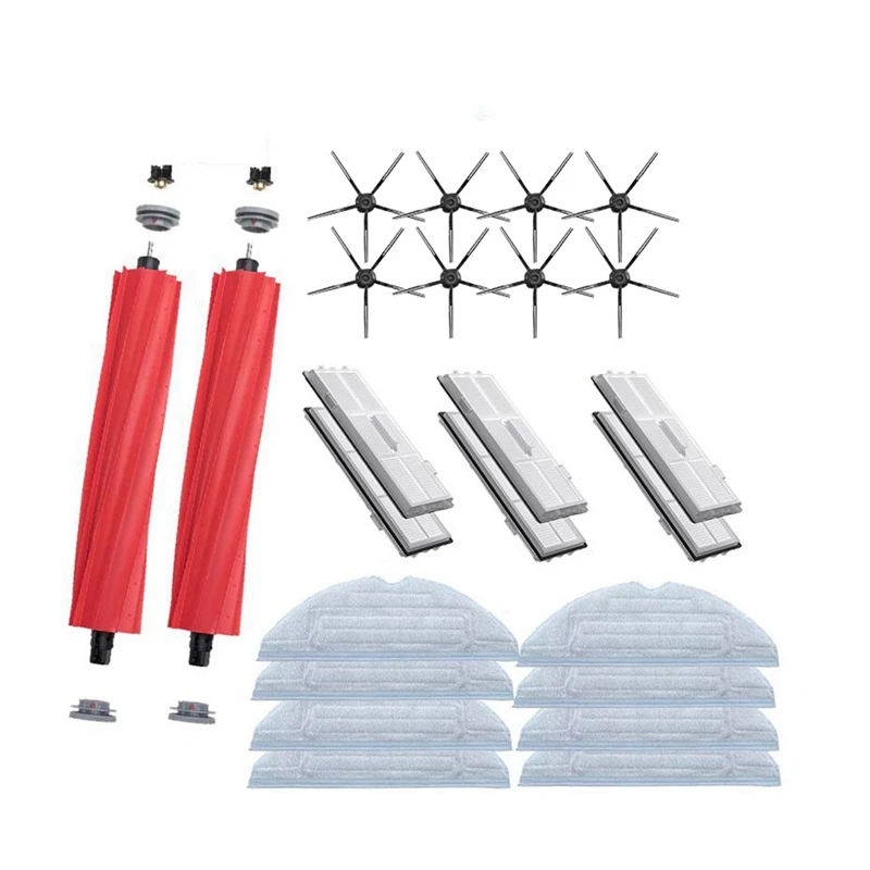 

For Mi Roborock S7 Accessories Mop Cloth Hepa Filter Side Brush S7 Plus Robot Vacuum Cleaner Detachable Main Brush
