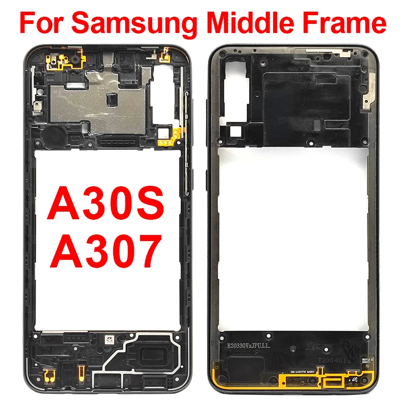 Корпус A30S, средняя рамка для Samsung Galaxy A307F A307FN A307G A307GN A307YN, сменный корпус с боковыми кнопками питания и кнопками громкости