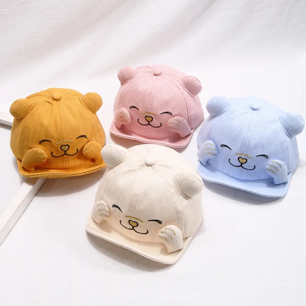 

Бейсболка с мультяшным котом для малышей на весну и лето, Детская кепка с солнцезащитным козырьком для мальчиков и девочек, детская Кепка с милыми животными для малышей, аксессуары