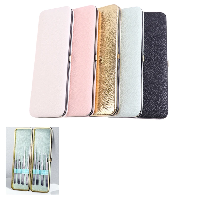 

Portable Eyelash Tweezer Case Rose Lash Storage Box Makeup Bag Brushes Pencil Eyeliner Case Professional Makeup Tools Bag