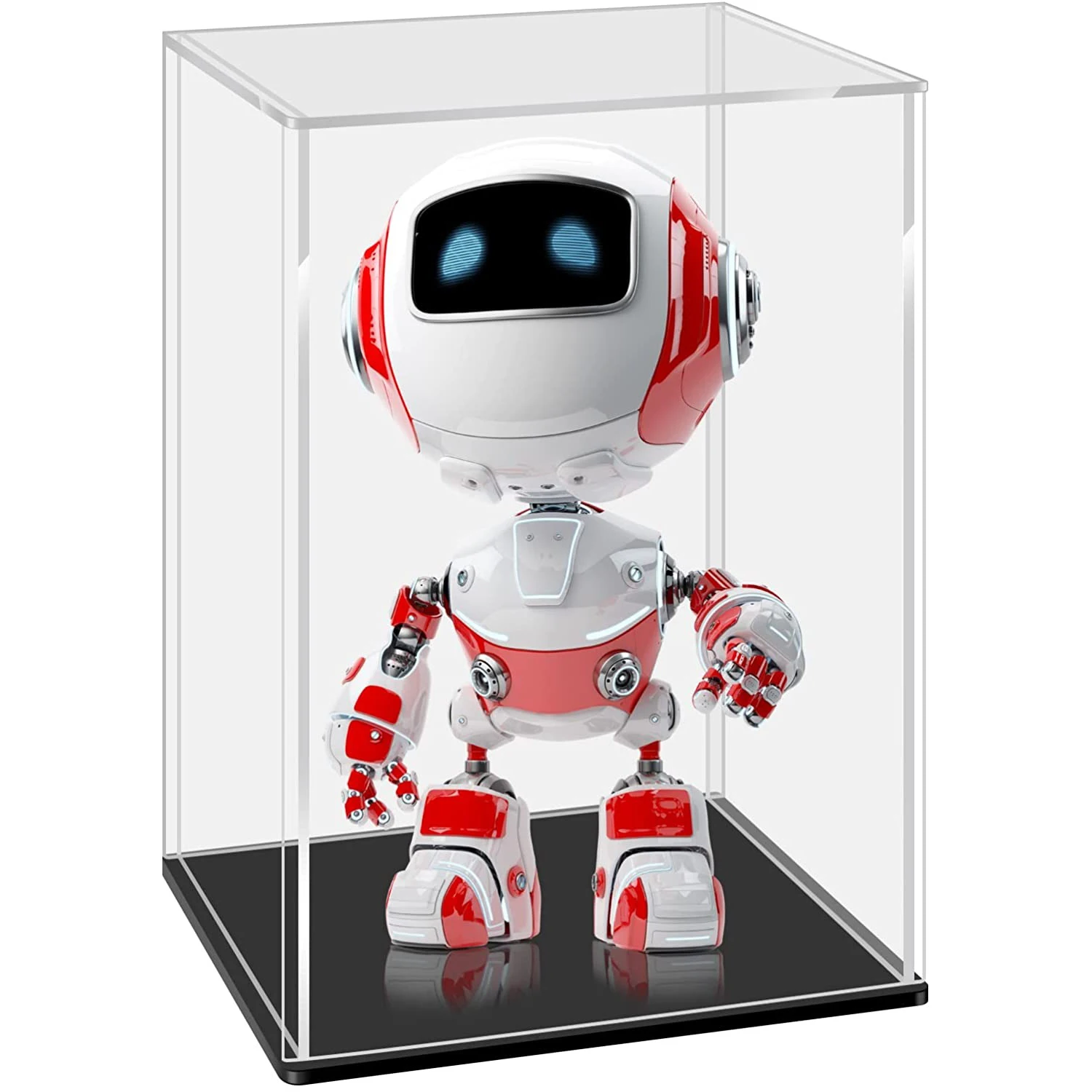 

Clear Acrylic Display Case Assemble Countertop Box Cube Organizer Stand Dustproof Showcase for Action Figures Toys Collectibles