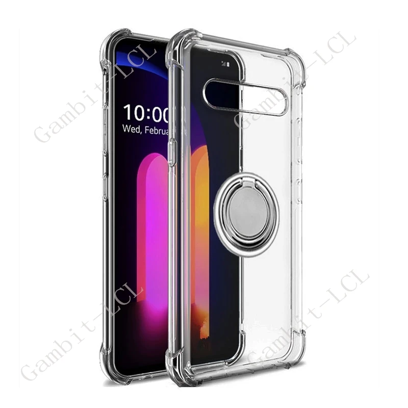 Для LG V60 ThinQ 5G V60ThinQ 2020 6 8 &quotLM-V600 A001LG задний кольцевой держатель кронштейн чехол для