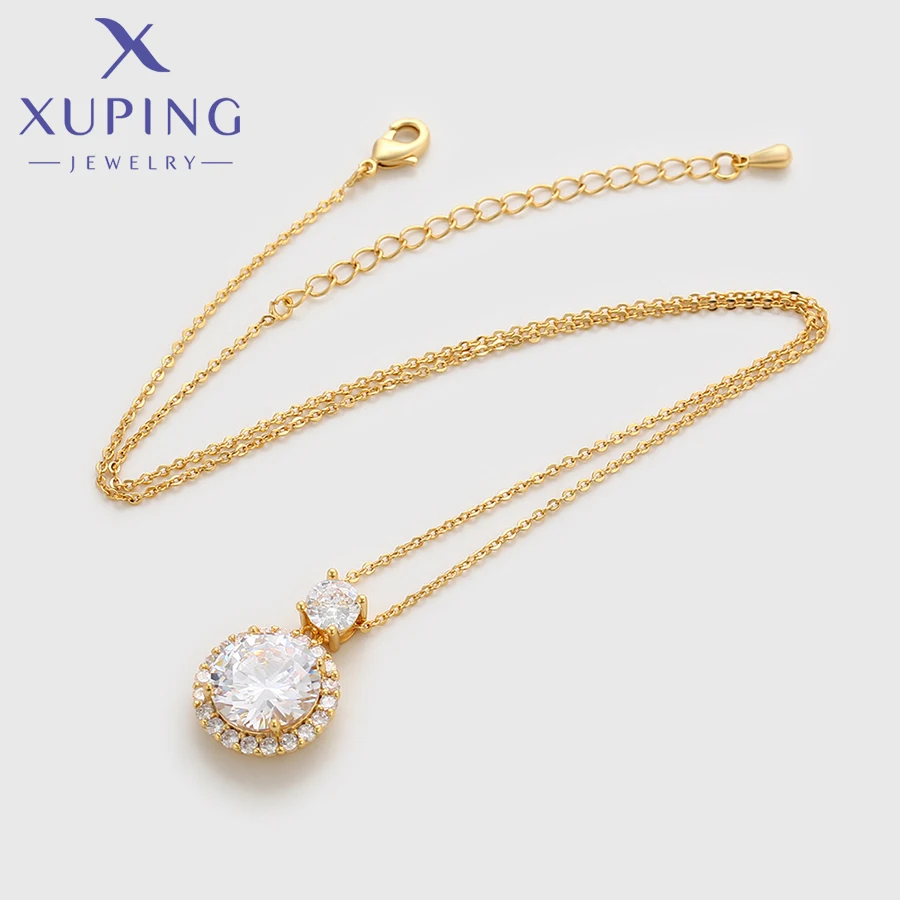 Xuping ювелирные изделия Новое поступление модный круглый камень ожерелье серьги