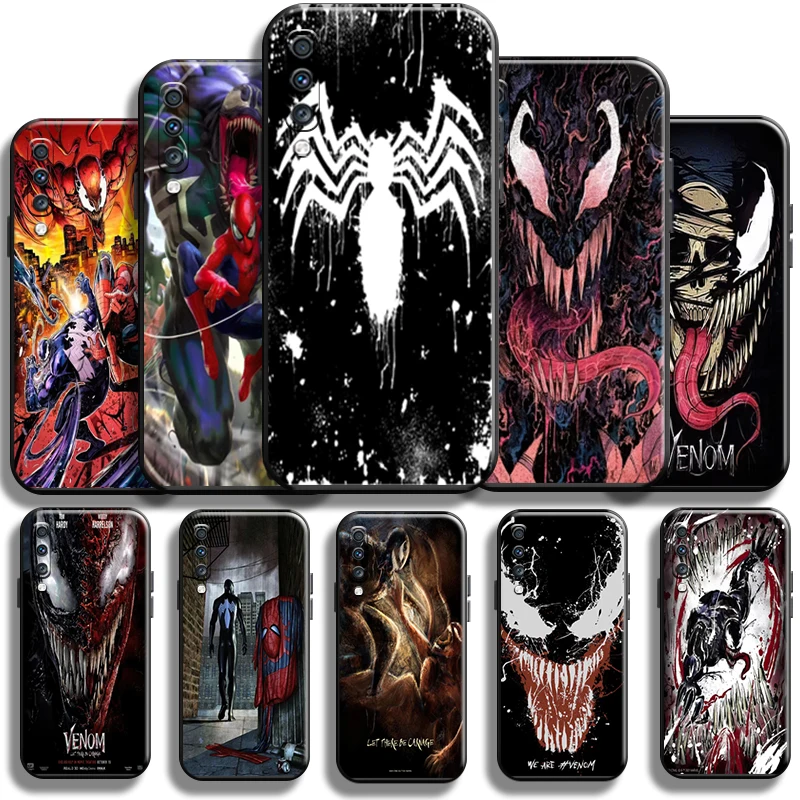 

Marvel Venom Spiderman For Samsung Galaxy A70 Phone Case Cases Black Carcasa Coque Cover Shockproof Shell Soft Back