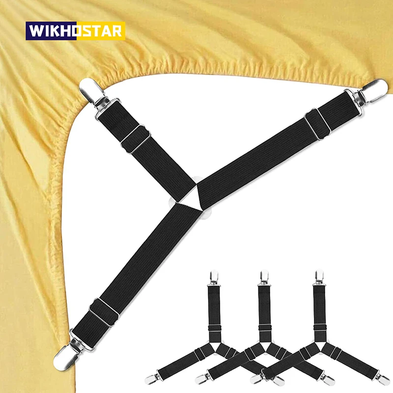 WIKHOSTAR 4 шт./компл. простыня на резинке Захваты застежка ремня с нескользящей