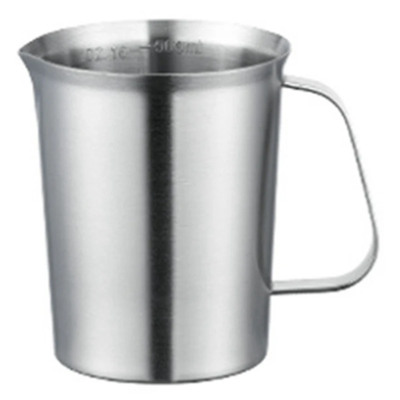 

Стакан из нержавеющей стали для измерения, утолщенный кухонный стакан для молока, чашка для весы, бытовой контейнер для выпечки, чашка для м...